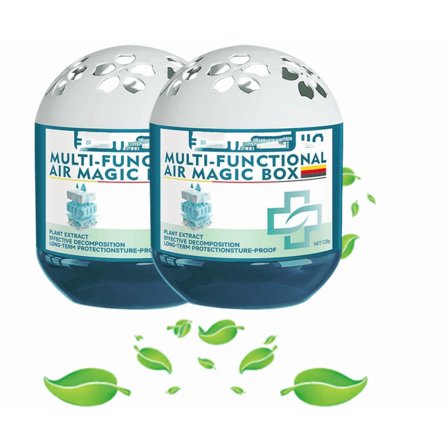 2PC New Indoor Air Purification Dust Removal Magic Box,Plant Extract Formula Multi-Functional Air Magic Box