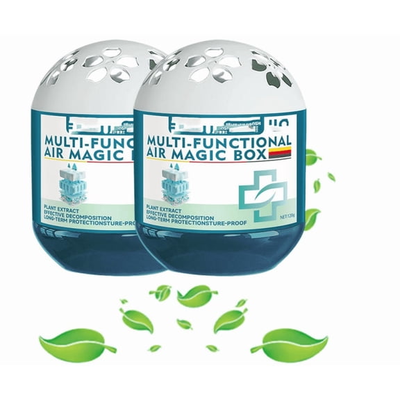 2PC New Indoor Air Purification Dust Removal Magic Box,Plant Extract Formula Multi-Functional Air Magic Box