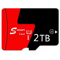 2PC New Memory Card 2TBX2 Universal Memory Micro SD Card, Suitable For Most Mobile Phones, Cameras, And Other Devices,Bluewith Adapter (MB-MC64HA)