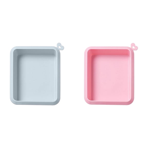 2PC Non Stick Silicone Baking Pan Rectangular Cake Heat BakewareforDIY And Baking Kitchen Cake Making Tools, 2 Pack Rectangular Silicone Cake Mold, Non-Stick Baking Pan