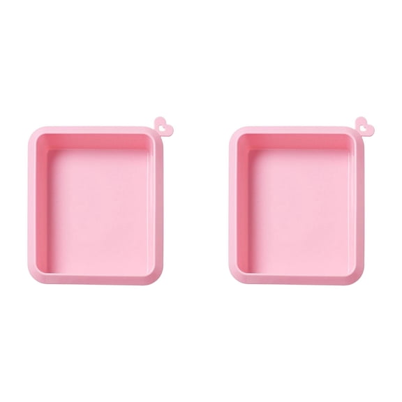 2PC Non Stick Silicone Baking Pan Rectangular Cake Heat BakewareforDIY And Baking Kitchen Cake Making Tools, 2 Pack Rectangular Silicone Cake Mold, Non-Stick Baking Pan
