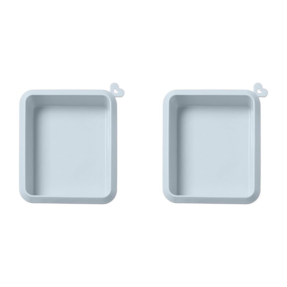 2PC Non Stick Silicone Baking Pan Rectangular Cake Heat BakewareforDIY And Baking Kitchen Cake Making Tools, 2 Pack Rectangular Silicone Cake Mold, Non-Stick Baking Pan