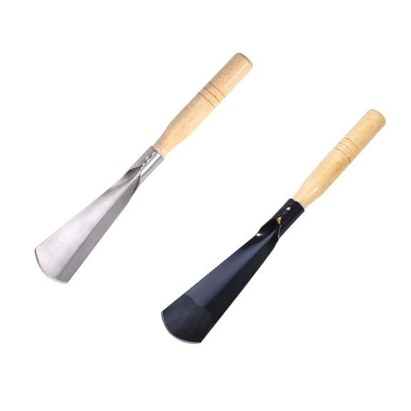 2PC Outdoor Garden Spade With Wooden Handle Heavy-Duty Steel Head And Digging Tool Design For Yard And Patio Gardening