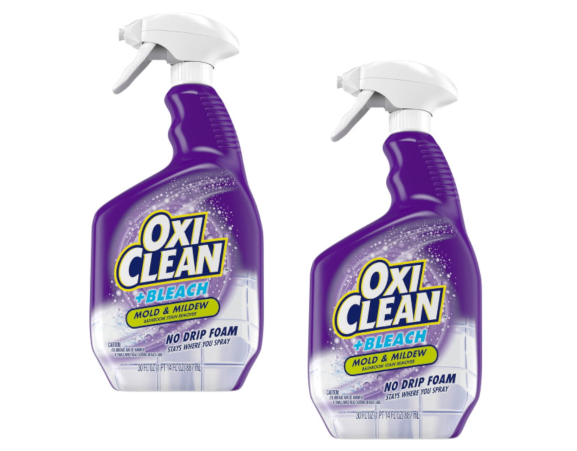 2PC OxiClean (Formerly KABOOM!) No Drip Foam Mold & Mildew Stain 