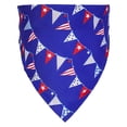 thumbnail image 1 of 2PC Patriotic Pet Bandana, Independence Day Dogs Cats Scarf with USA Stars & Stripes Design 4th of July Decoration for Small Medium Large Dogs, 1 of 5