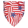 thumbnail image 1 of 2PC Patriotic Pet Bandana, Independence Day Dogs Cats Scarf with USA Stars & Stripes Design 4th of July Decoration for Small Medium Large Dogs, 1 of 5