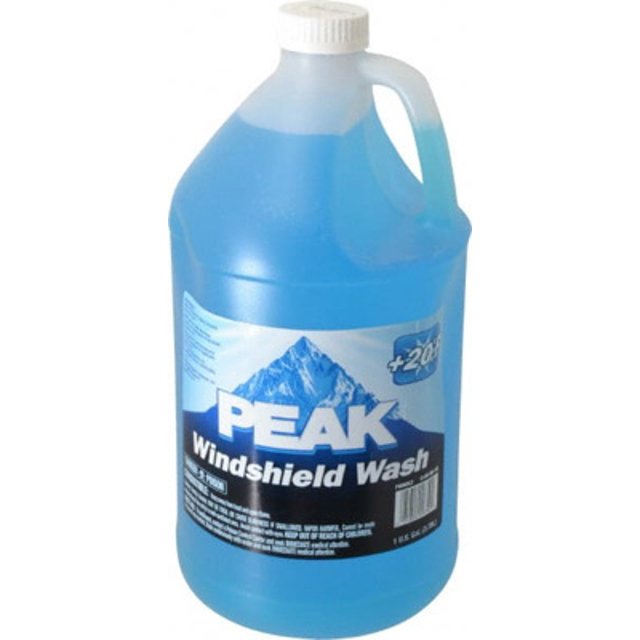 2PC Peak Windshield Washer Fluid Bottle