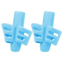2PC Pencil Grips, Rubber Writing Aids for Handwriting Posture Correction,Comfortable Grips for Proper Pen Holding,Writing Training Tools,writing accessories,posture correction grips,Light Blue,2Pcs