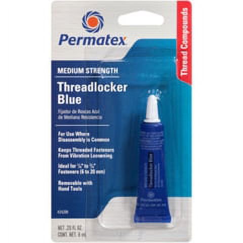 2PC Permatex Permatex - 24200 - Medium Strength Threadlocker BLUE, 6 ml tube