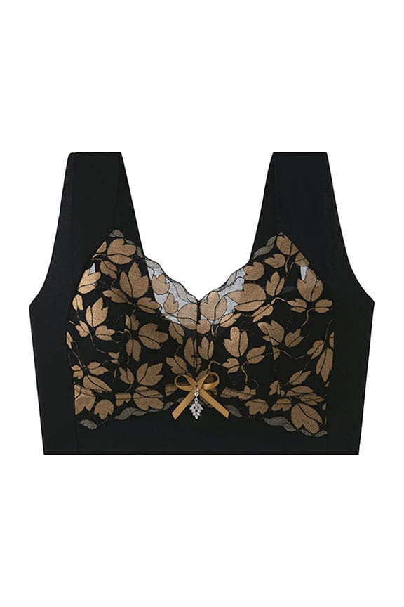 2PC Plus Size Lingerie Thick Shoulder Strap Non Lette Womens Summer Clothes,Black,XXXXL