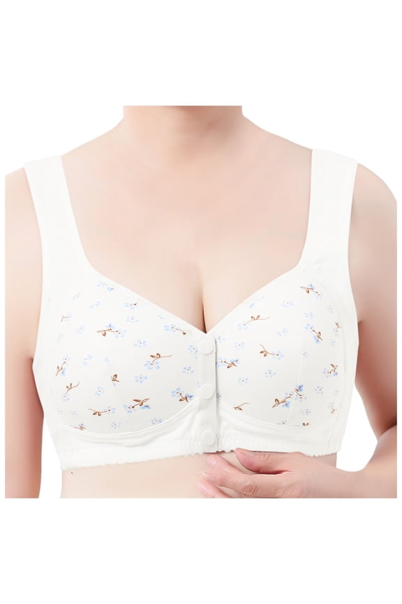 2PC Plus Size Lingerie Transparent Shoulder Strap Cordless Backless Spongeless Triangle Bralette,White,XXXL