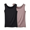 thumbnail image 1 of 2PC Plus Size Tank Tops for Women Crewneck Sleeveless Shirts Loose Fitted Soft Comfy Tanks Shirt, 1 of 3