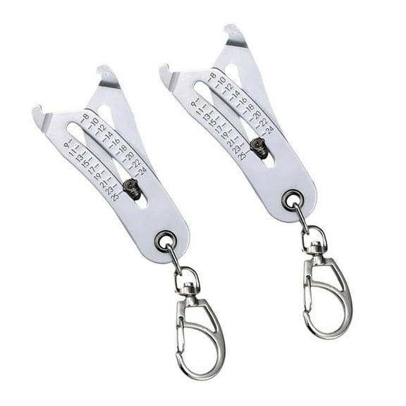 2PC Portable Precise Thread Size Examiner Nut Bolt Thread Size Verification Tool