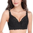 thumbnail image 1 of 2PC Push Up Bra for Women Underwire Lace Gathered Straps Breast Cup Underwear (no ) Full Coverage T-Shirt Bra Saving on Clearance, 1 of 5