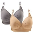 thumbnail image 1 of 2PC Push Up Bras for Women No Underwire Full Coverage Support & Lift Wireless Comfort Everyday Bra,S-5XL, 1 of 2