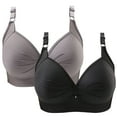 thumbnail image 1 of 2PC Push Up Bras for Women No Underwire Full Coverage Support & Lift Wireless Comfort Everyday Bra,S-5XL, 1 of 4