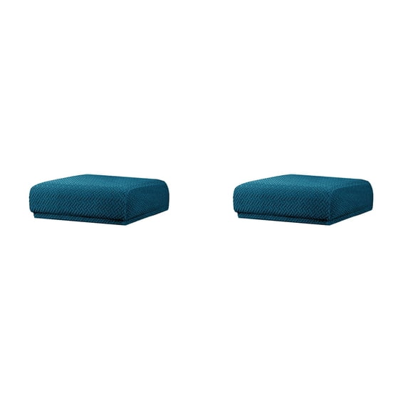2PC Rectangle Bar Stool Covers Chair Seat Slipcovers, Washable Stool Protector Slipcover with Elastic Band for Dining Room Living Room, Stretch Bar Stool Chair Covers,10-14 Inch x 14-20 Inch