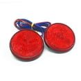 thumbnail image 1 of 2PC Red 24 LED Round Reflectors Tail Brake Stop Marker Light Lamp Motorcycle ATV, 1 of 5