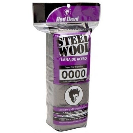 2PC Red Devil Super Fine #0000 Steel Wool Pads
