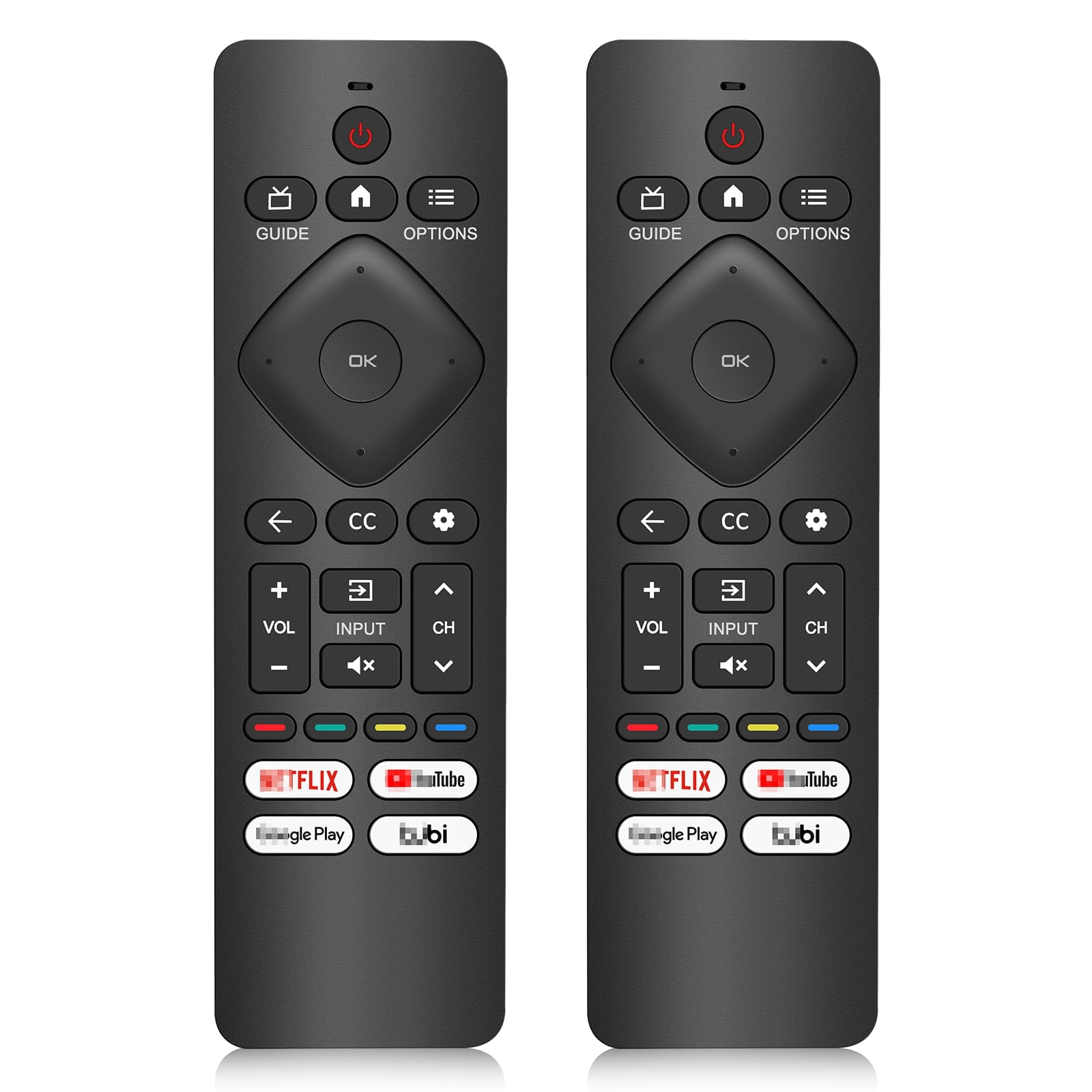 2PC Replacement Remote Control for Philips Smart TV,Universal Smart ...