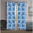 thumbnail image 1 of 2PC Room Darkening Window Curtain Panels Grommet TOP Blackout Curtains for Bedroom 104" Wide Total Set 52" Each Panel Window Treatment Pair ( 108", Turquiose ), 1 of 3