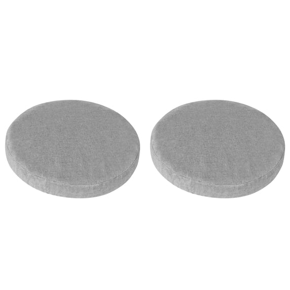 2PC Round Chair Cushions for Dining Chairs, Non- Soft Thickened Seat Cushion Pad for Circle Stool Chairs, Decorative Foam Breathable Comfort for Office Patio,14x2 Inch