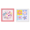 thumbnail image 1 of Mainstays Kids Flowers and Mushrooms 2-Piece Framed Wall Art Set, 1 of 8