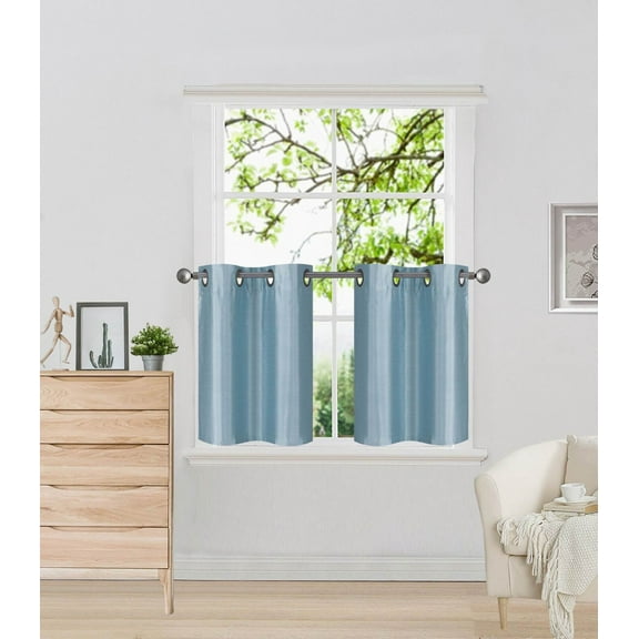 2PC SET VERSATIL LINED BLACKOUT PANELS WINDOW CURTAIN 60" W X 24" OR 36" LENGTH