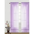 thumbnail image 1 of 2PC SHEER VOILE PANEL INDOOR OUTDOOR PORCH WEDDING ROD POCKET WINDOW CURTAIN, 1 of 3