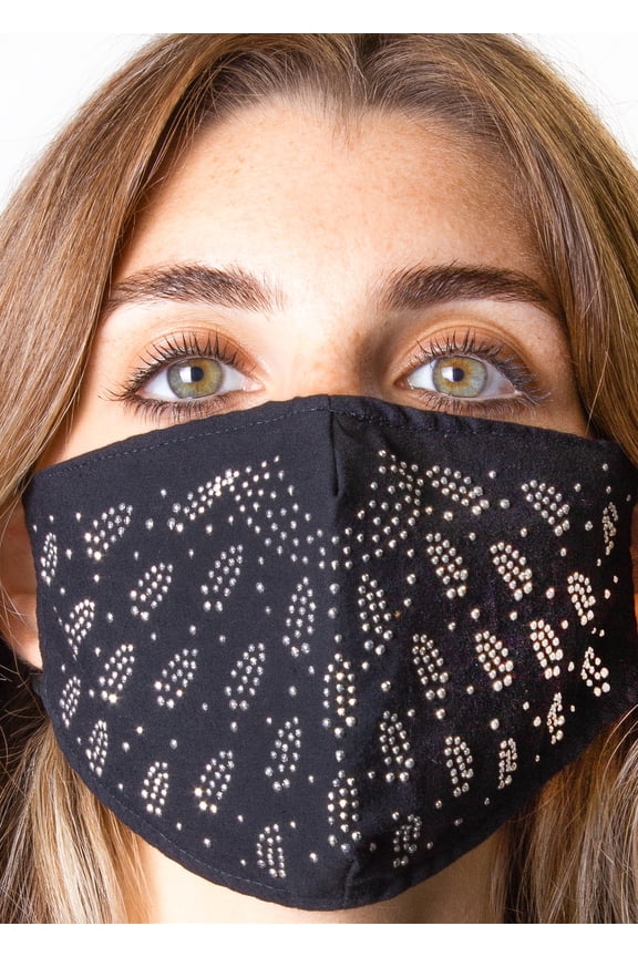 2PC STONE/SOLID FACE MASK