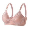 thumbnail image 1 of 2PC Seamless Bras for Women Soft Cup Adjustable Sticky Bra,Pink,38, 1 of 2