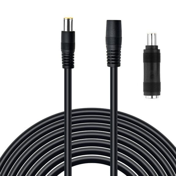 2PC Set - 20FT Extension Cable 8MM (DC7909) Male/Female Connectors and DC8020 Adapter, Compatible with Jackery, Bluetti, and Select Power Stations and Solar Panels