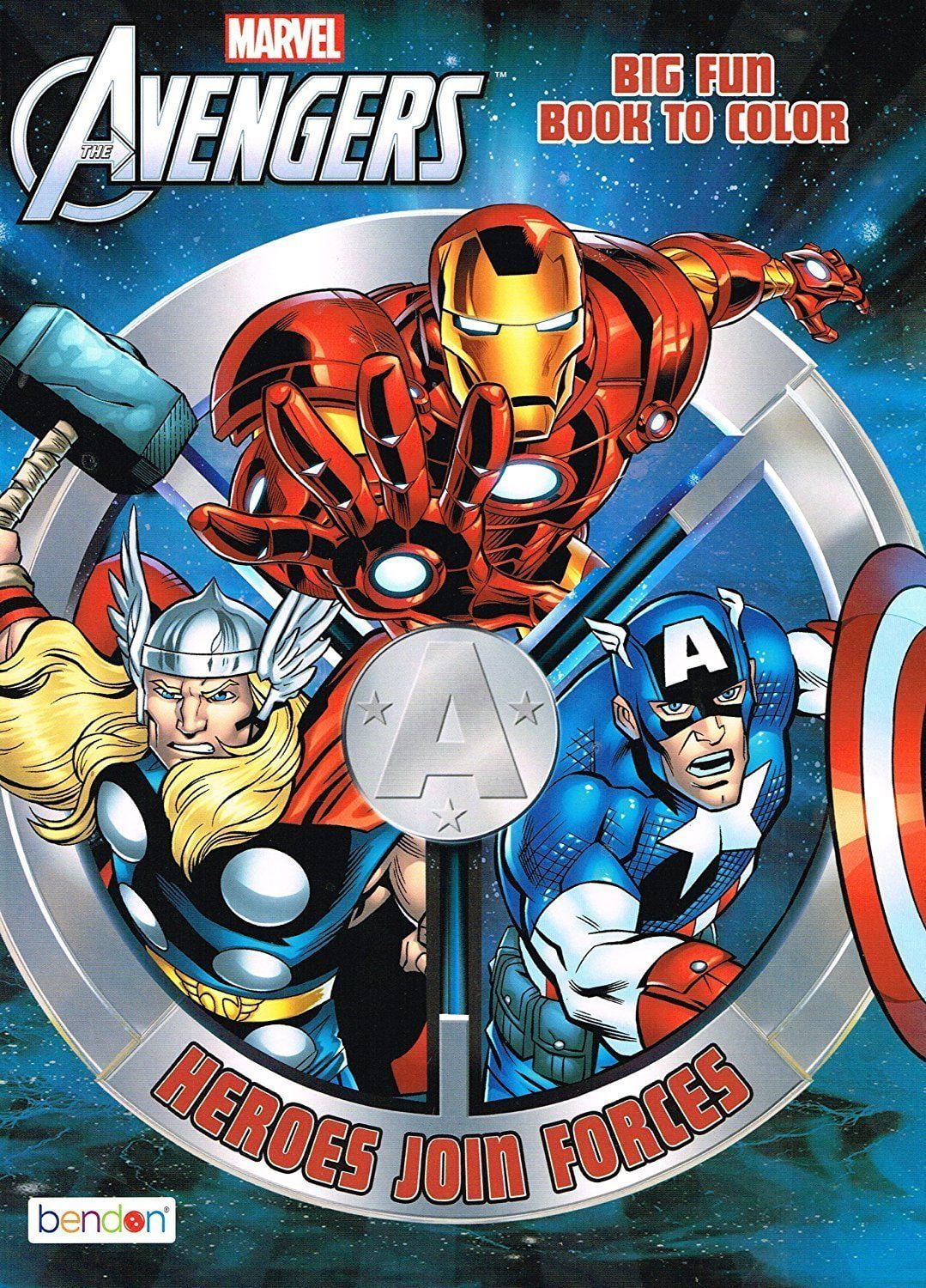 BENDON 2PC Set Marvel Avengers Activity Coloring Book Iron Man Thor Hulk and More!