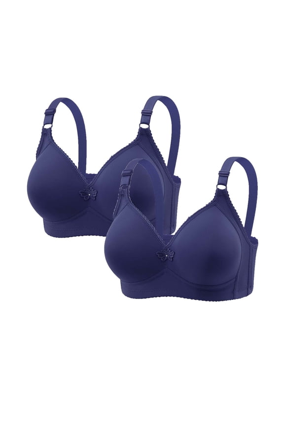 2PC Sheer Bra Mesh See Through Unlined Thin Lace Underwire Support Demi Plunge Bras