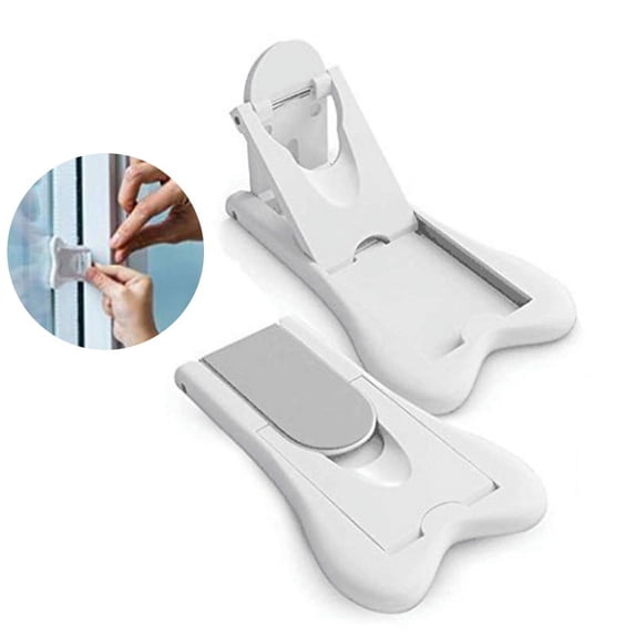 2PC Sliding Door Lock for Child Safety Baby Proof Doors & Closets Childproof Kit