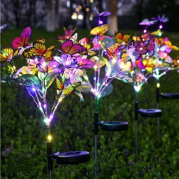 2PC Solar Garden Light Garden Decorative Light Balcony Lamp Outdoor Garden Decoration