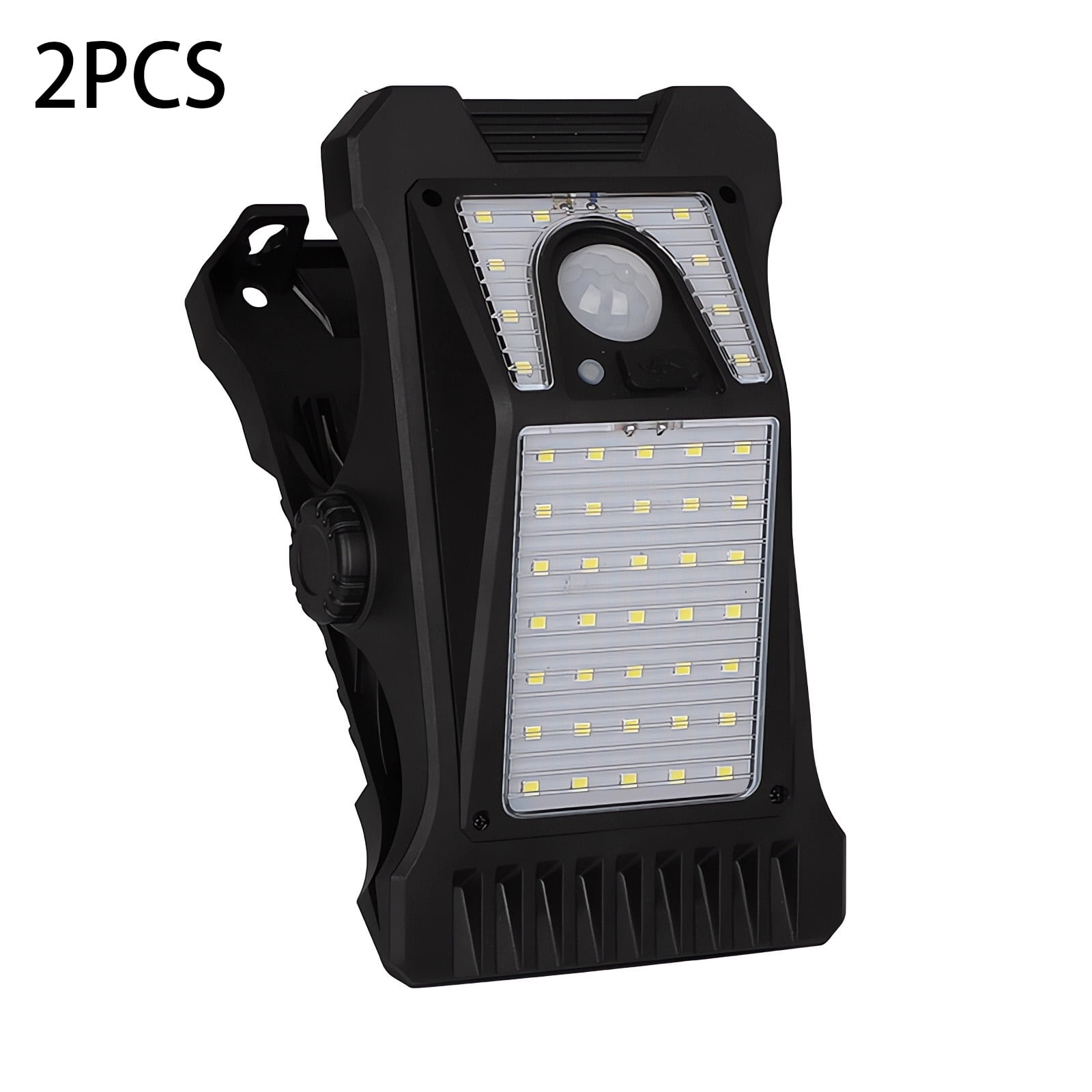 2PC Solar Outdoor Clip Light With Led Source, Motion Detection, Portable For Garden, Yard, Pathways, Easy Installation, Waterproof Design