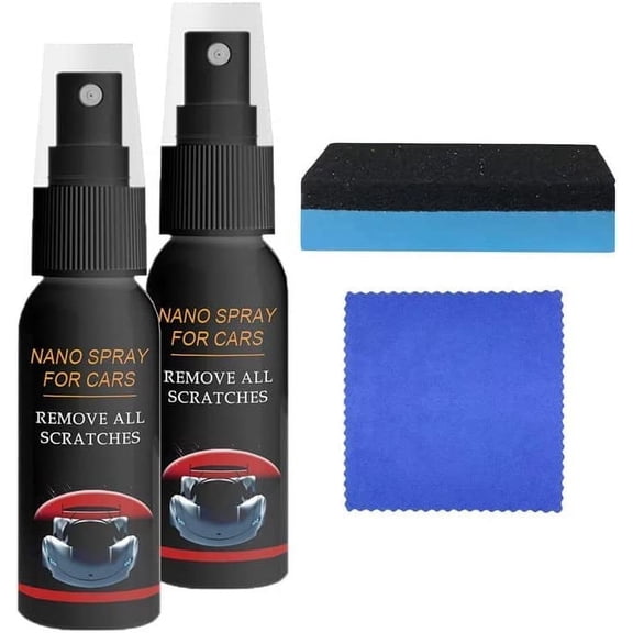 2PC Sopami Car Coating Spray, Quick Effect Spray Coating Agent, Multi-Functional Coating Renewal Agent Spray, Car Coating Spray Waterless Wash(30ml*2)