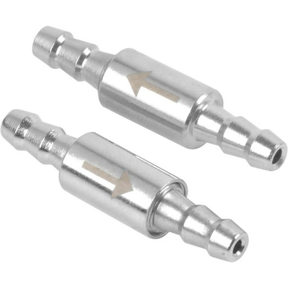 2PC Stainless Steel Air Valves For Aquarium Tubing CO2 Regulators Check Valves