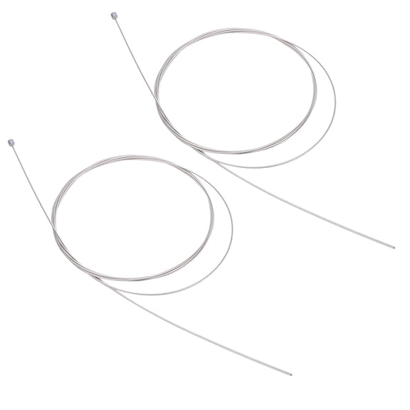 2PC Stainless Steel Bicycle Shifter Cables 2.1m Long for Smooth Braking