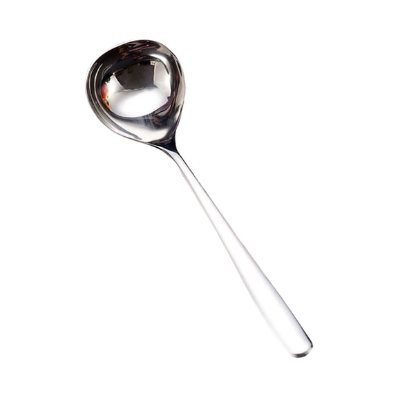 2PC Stainless Steel Large Soup Spoon Thickened Big Head Long Handle Cooking Spoon for Kitchen Hot Pot Household Utensils