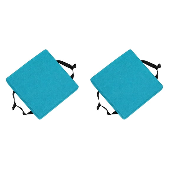 2PC Stool Cushion Square with Ties, Non- Bar Stool Cushion Seat Pad for Dining Chairs, Square Cushion with Ties for Bar Stool Home Kitchen,10x10 Inch