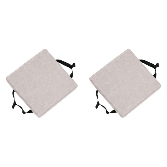 2PC Stool Cushion Square with Ties, Non- Bar Stool Cushion Seat Pad for Dining Chairs, Square Cushion with Ties for Bar Stool Home Kitchen,10x10 Inch