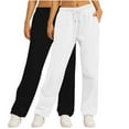 thumbnail image 1 of 2PC Sweatpants for Women High Waisted Casual Solid Sport Pants Trendy Elastic Long Pants Trousers with Pockets, 1 of 6