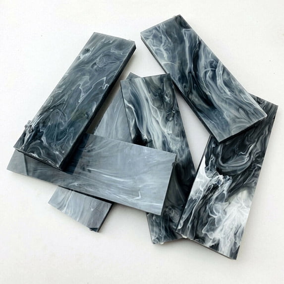 2PC Sword Blanks Making Texture Acrylic Scales Knife Handle Material Marble