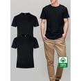 thumbnail image 1 of 2PC T-30 150g 100% Cotton Comfort Men's T-Shirt - Non-Sheer, Everyday & Sports Crew Neck Top, Solid Color, All-Season Stretch Fit, 1 of 8