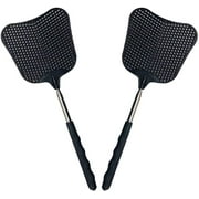 2PC Telescopic Fly Swatters, Durable Plastic Fly Swatter Heavy Duty Set, Telescopic Flyswatter