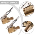 thumbnail image 1 of 2PC Tyre Valve Air Tire Chuck Inflator Pump Connector Adapter Clip On Car 8Mm, 1 of 9