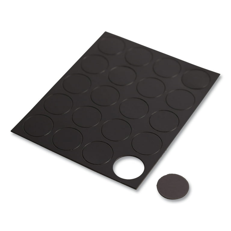 Heavy-Duty Board Magnets, Circles, White, 0.75 Heavy-Duty Board Magnets, Circles, White, 0.75