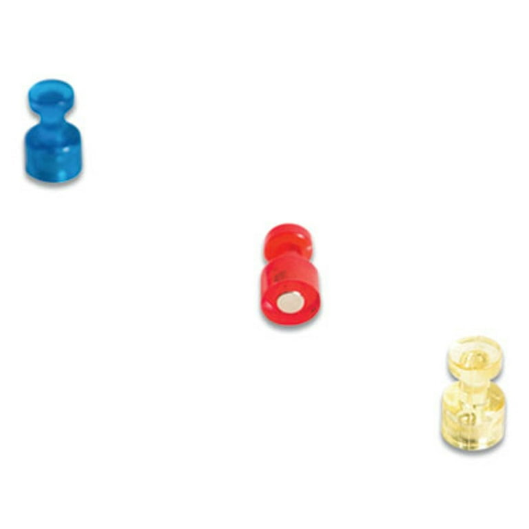 Magnetic Push Pins, Assorted Colors, 0.75 Magnetic Push Pins, Assorted Colors, 0.75
